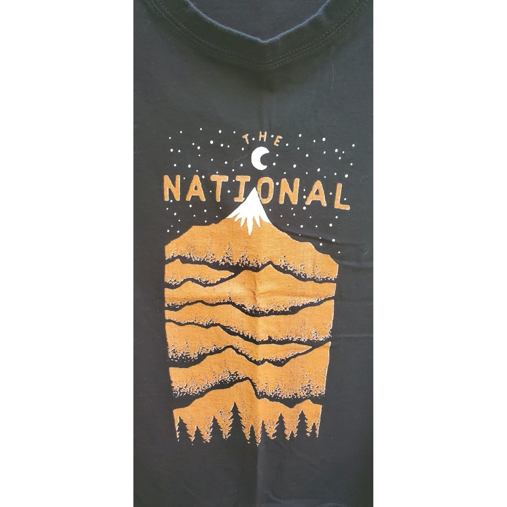 The National Band Graphic T-Shirt Black Cotton Size L
